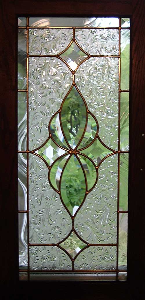 bevel glass cabinet